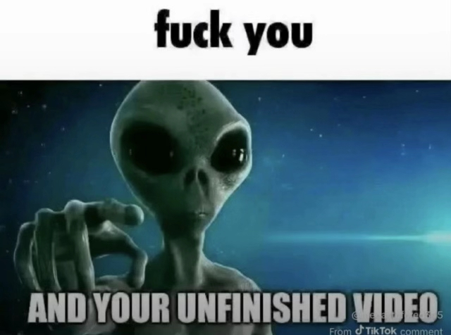 Fuck You And Your Unfinished Video