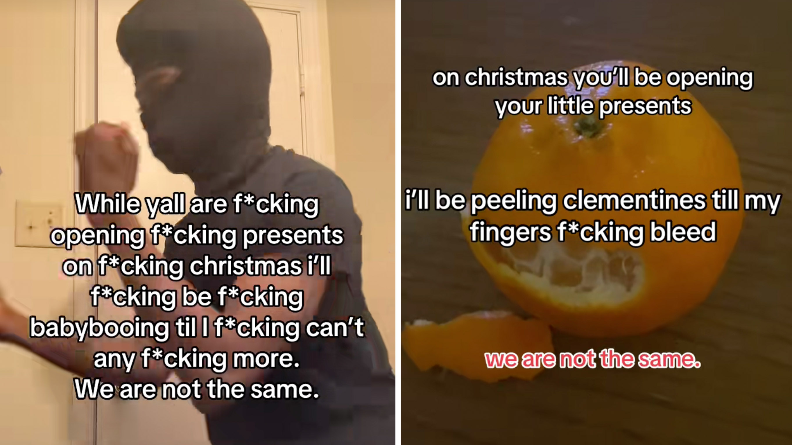 While Y'all Are Fucking Opening Presents meme examples.