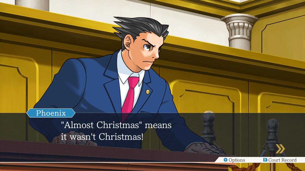 Almost Christmas Means It Wasn't Christmas meme from Phoenix Wright Ace Attorney.