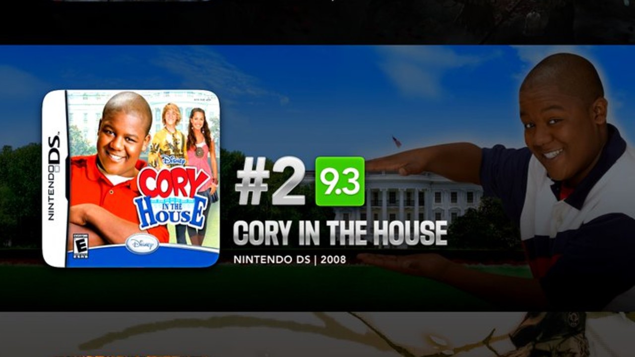 A screenshot of the Metacritic user reviews for Cory In the House DS, showing it at the number two spot between Expedition 33 and Metal Gear Solid 3.