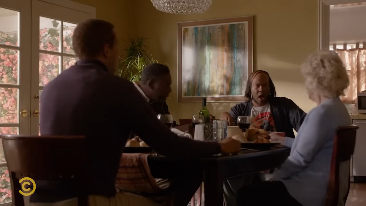 Keith She Sounds Wonderful / Shut Up Mom meme depicting a screenshot from the Key and Peele "Sibling Rivalry" sketch.