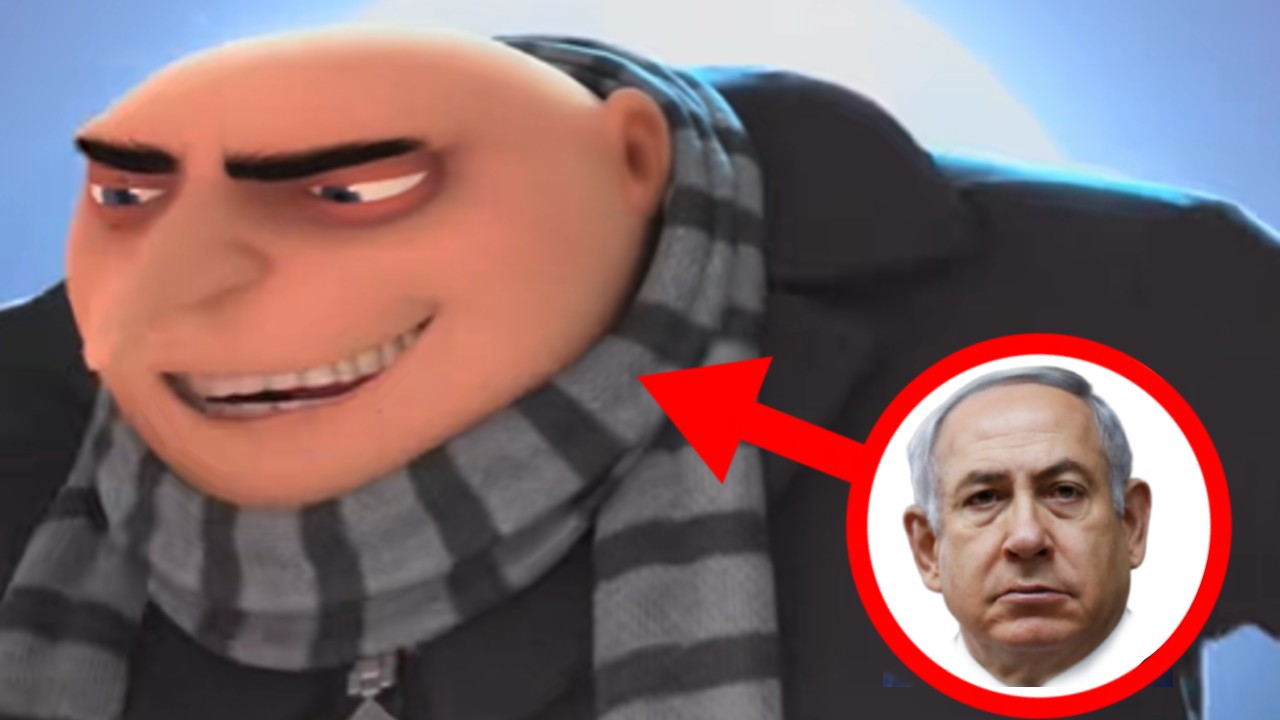 Big Yahu meme depicting an image of Gru from "Despicable Me" compared to an image of Benjamin Netanyahu.