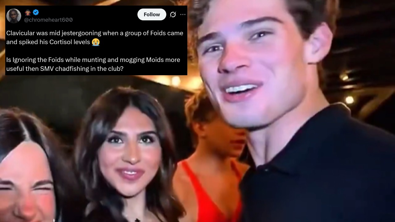 Jestergooning meme and tweet example.