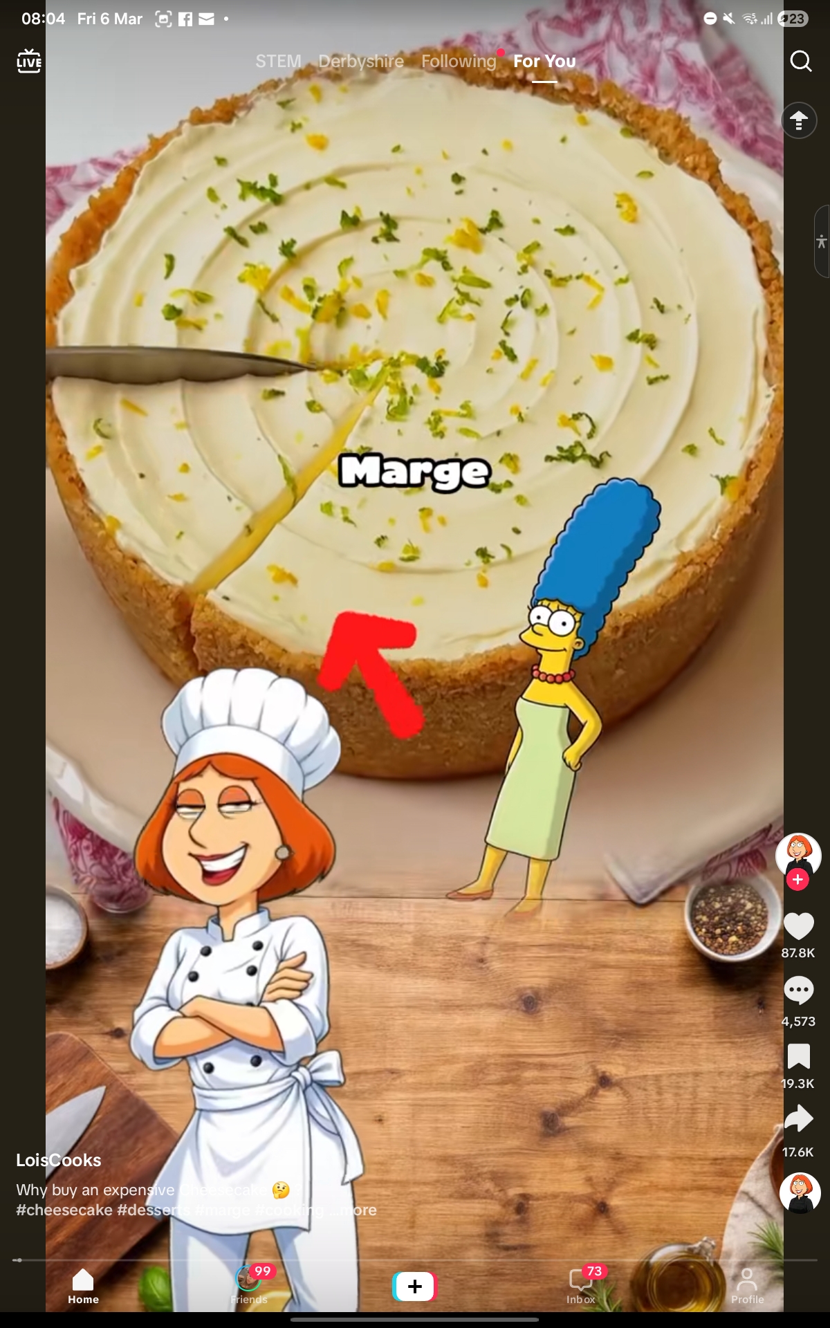 Louis Griffin claps back at marge