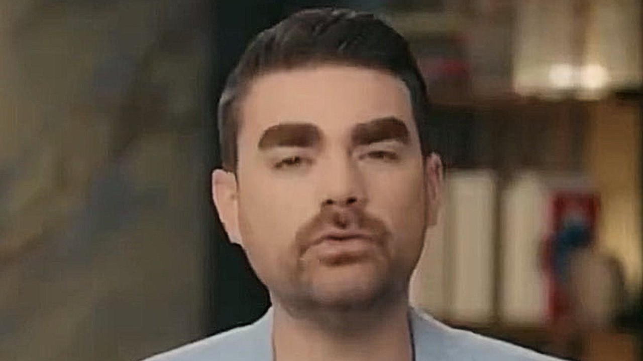 Ben Shapiro Eyebrows meme and image example.