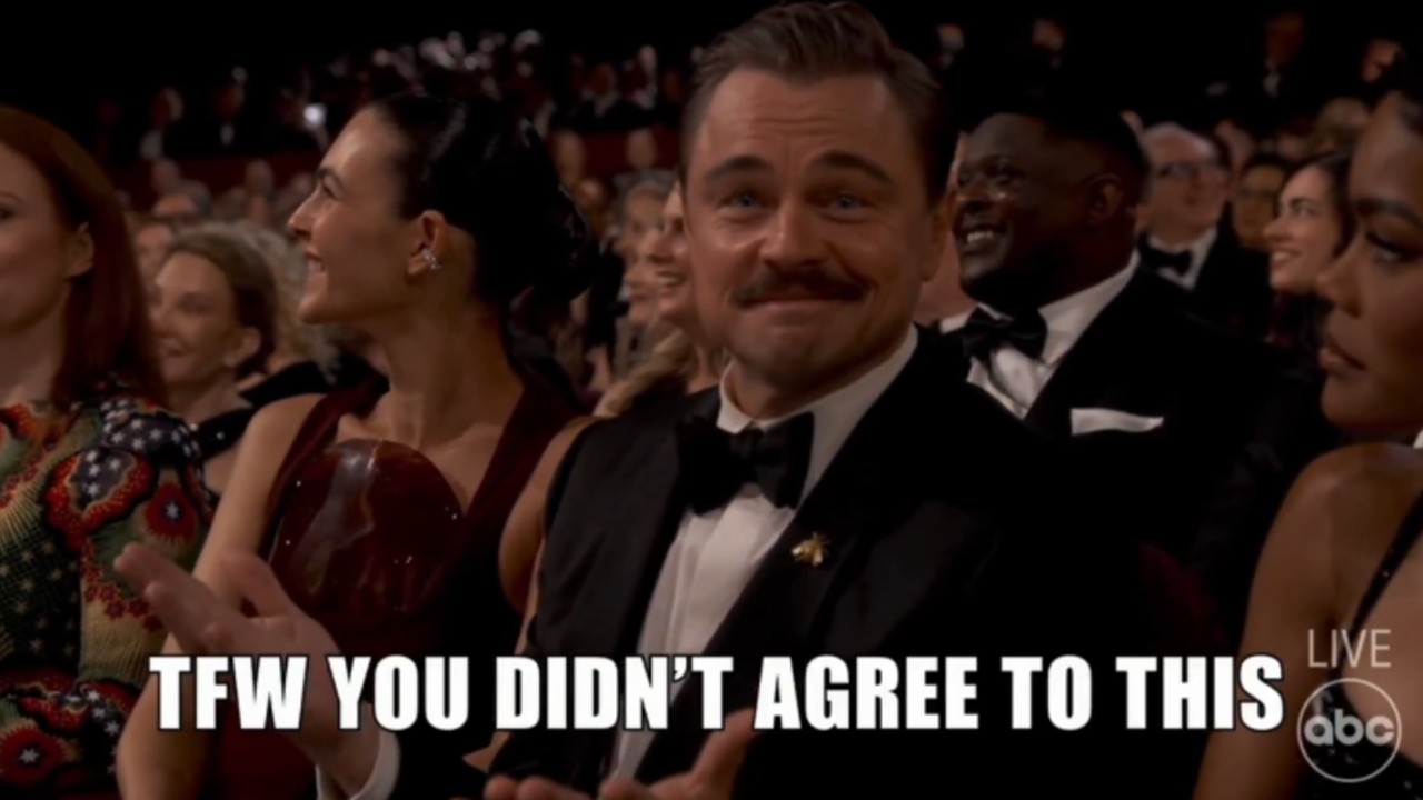 New Leo Meme / TFW You Didn't Agree To This example image of Leonardo DiCaprio.