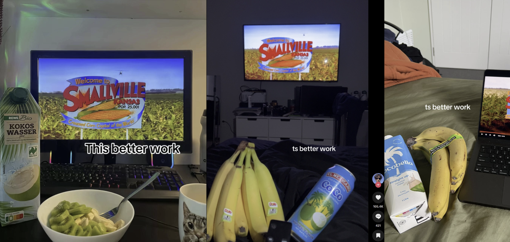 Smallville Method image examples depicting the tiktok trend and looksmaxxing practice.