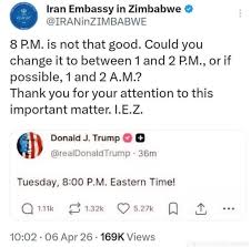 Iranian Embassies mock trump