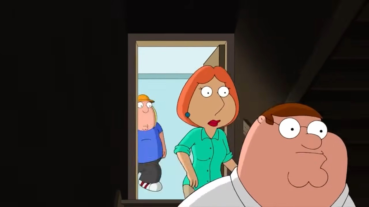 Family Guy Running Down Stairs meme