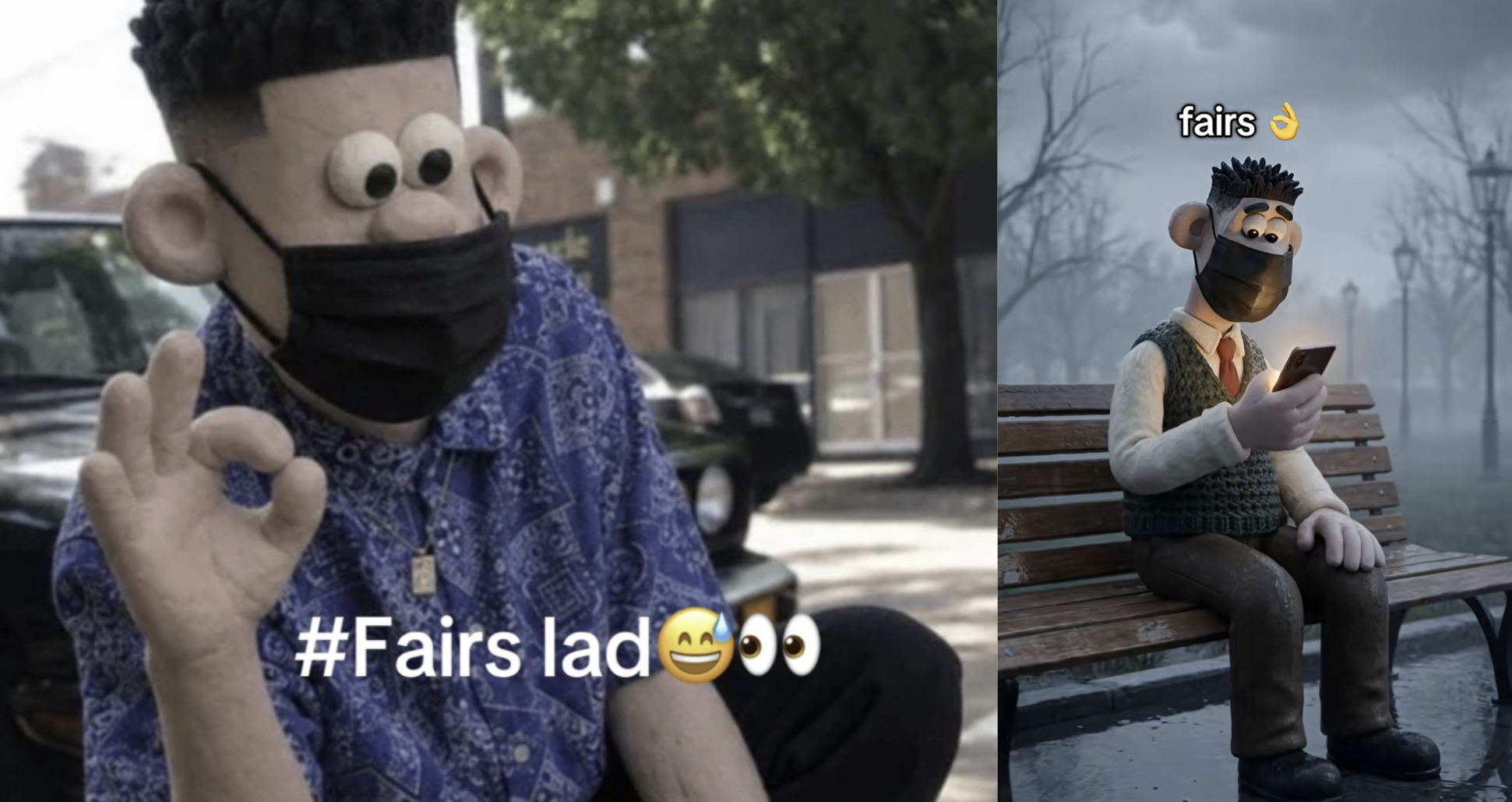 Fairs slang and meme image examples.
