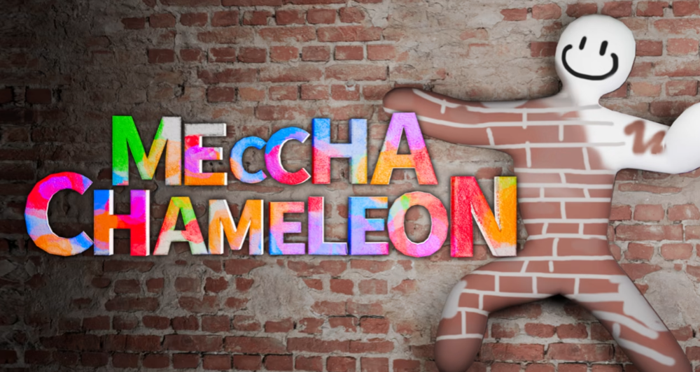 Meccha Chameleon title artwork.