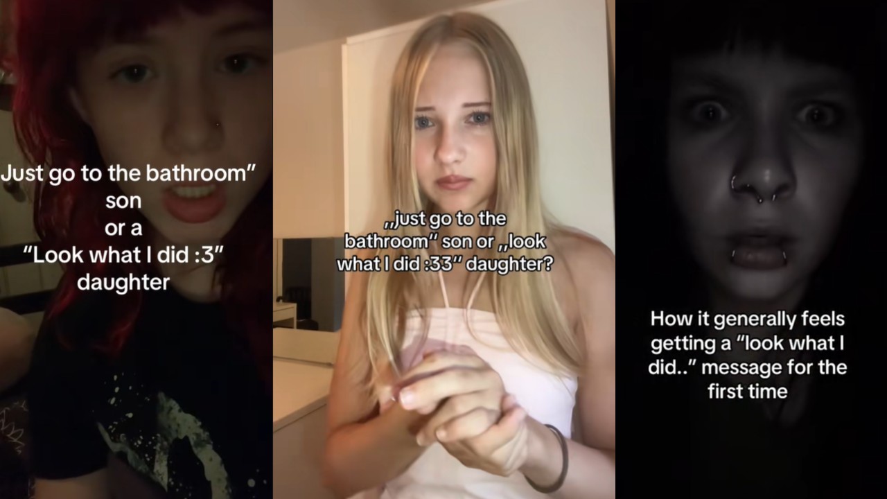Look What I Did Girl meme and image examples.