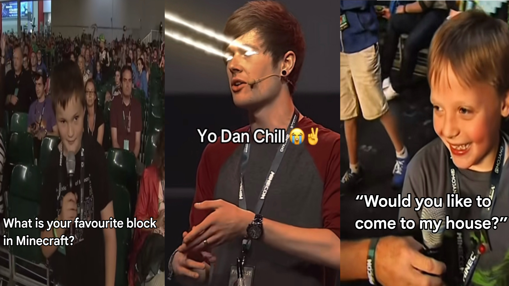 DanTDM Minecon 2015 Meme examples.