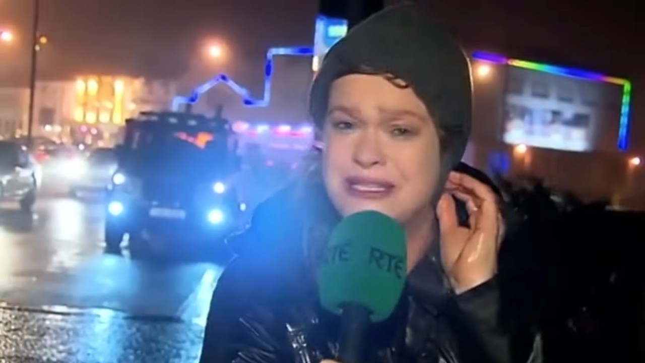 Don't Make Unnecessary Journeys / Reporter Hit By Sign
