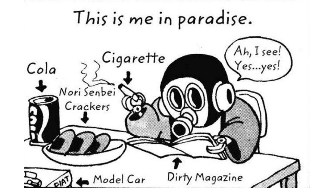 Akira Toriyama's "This is me in paradise."