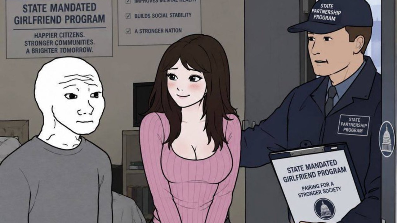 State Mandated Girlfriend meme example image.