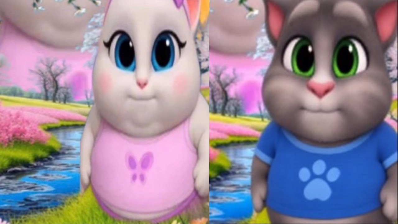 Fat Talking Tom and Angela