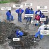 single worker digging hole