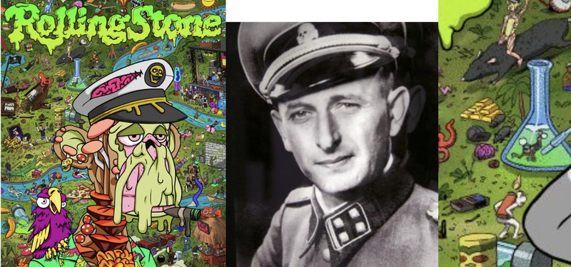 Alleged evidence of BAYC's ties to racist imagery of Nazi uniforms.