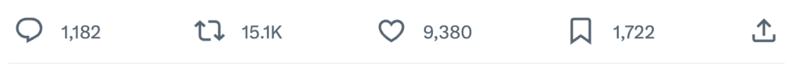 The new Twitter / X tweet statistics layout. The new Twitter / X tweet statistics layout.