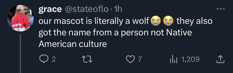 Swiftie saying "Chiefs" is fine, actually.