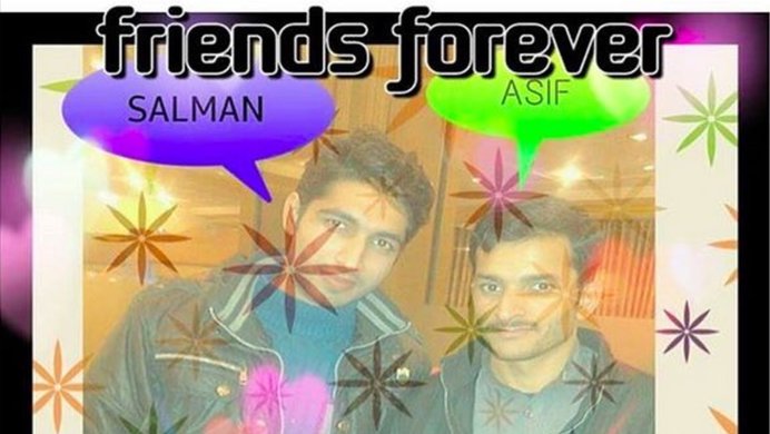 Graphic posted by Asif showing he is now only friends with Salman again.