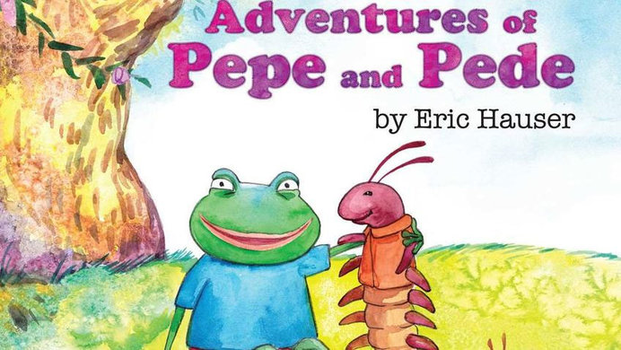 A Cropped Portion of "The Adventures of Pepe and Pede" Book Cover by Eric Hauser