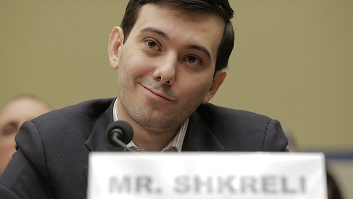 Martin Shkreli Sitting In Trial