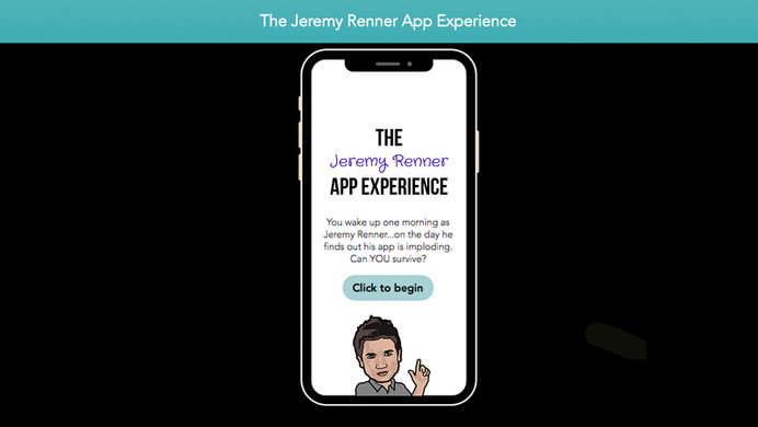 Video Game The Jeremy Renner App Experience Lets Users Play As Jeremy ...