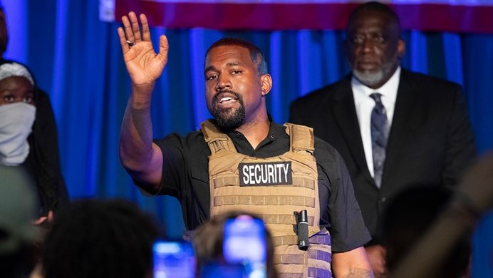 Kanye West Heckled At First Campaign Rally Know Your Meme
