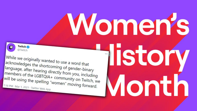 Twitch Apologizes For Using Womxn In Tweet Celebrating Women S History Month Know Your Meme