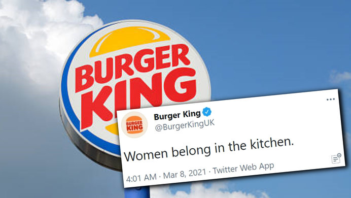 Burger King "Women Belong In The Kitchen" Tweet