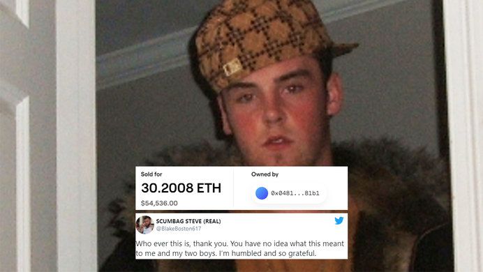 Scumbag Steve Nft Sells For Over 57 000 Know Your Meme