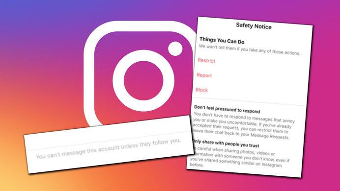 Instagram Logo and new changes for adult teen interactions.