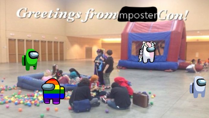 A picture of Among Us at the ImposterCon,