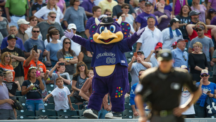 rockies mascot Dinger