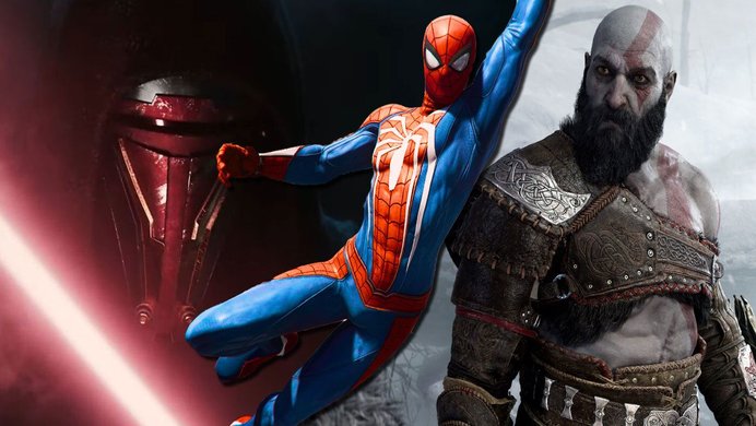 kotor, spider-man, god of war