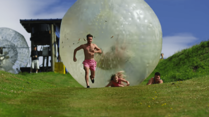 running away from giant balls
