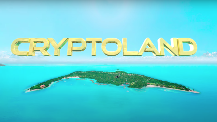 Cryptoland youtube video showing the virtual island.