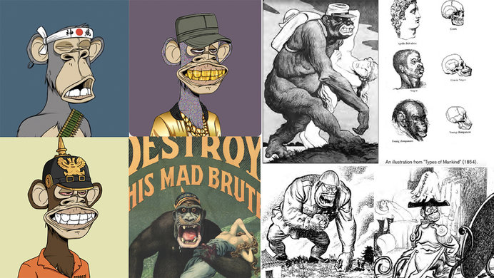Alleged evidence of BAYC's ties to racist imagery.