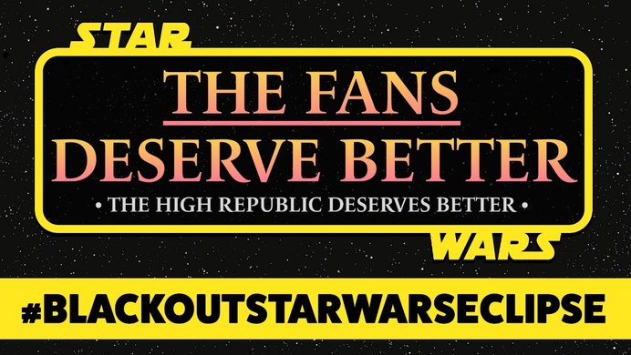 Star wars blackout message.