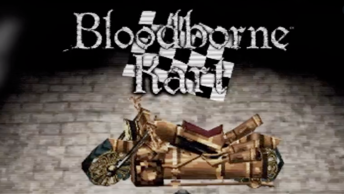 Bloodborne kart trailer for mario kart parody game.
