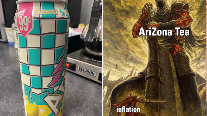 arizona iced tea yhorm meme
