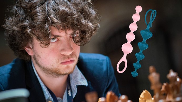 Hans niemann anal beads chess champion controversy.