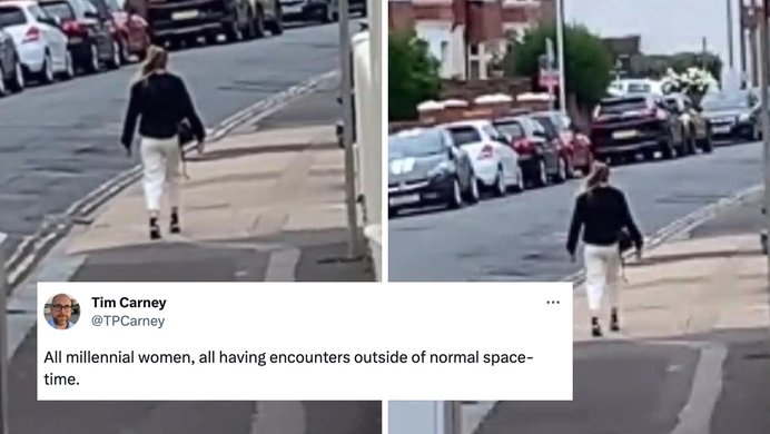 frozen in time woman viral video tiktok