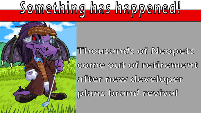 Something Has Happened Neopets meme banner.