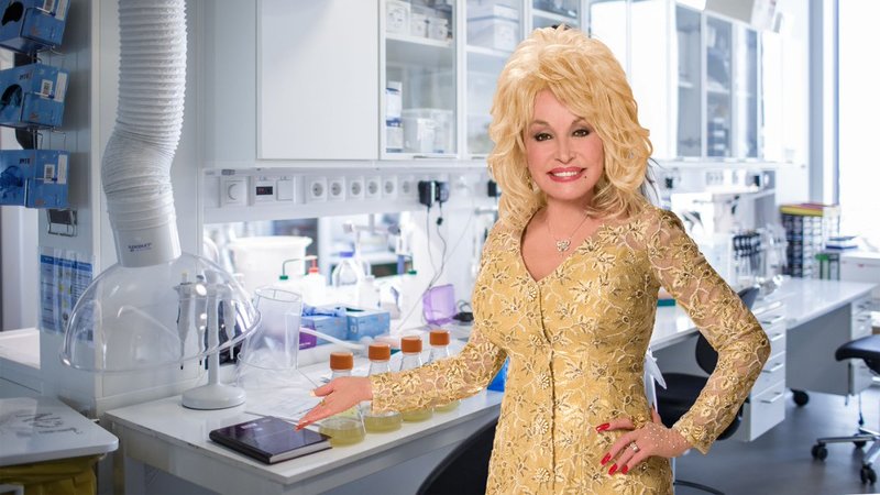 dolly parton in a lab