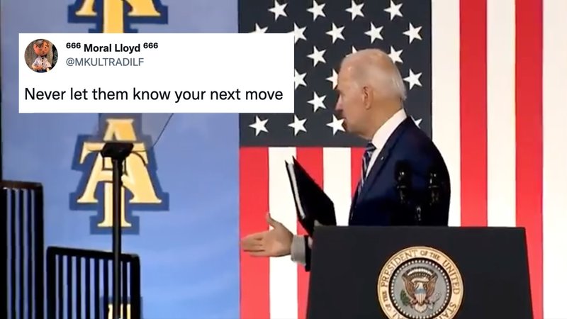 'NPC Biden' Memes Resurface After Critics Say President Tried To Shake Hands With Thin Air After Speech 'NPC Biden' Memes Resurface After Critics Say President Tried To Shake Hands With Thin Air After Speech