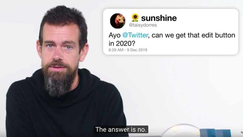 jack dorsey explains why there's no edit button | Know Your Meme