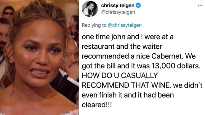 Chrissy Teigen Draws Blowback After Telling Tale Of Time She Got Fleeced For $13,000 Of Bad Wine